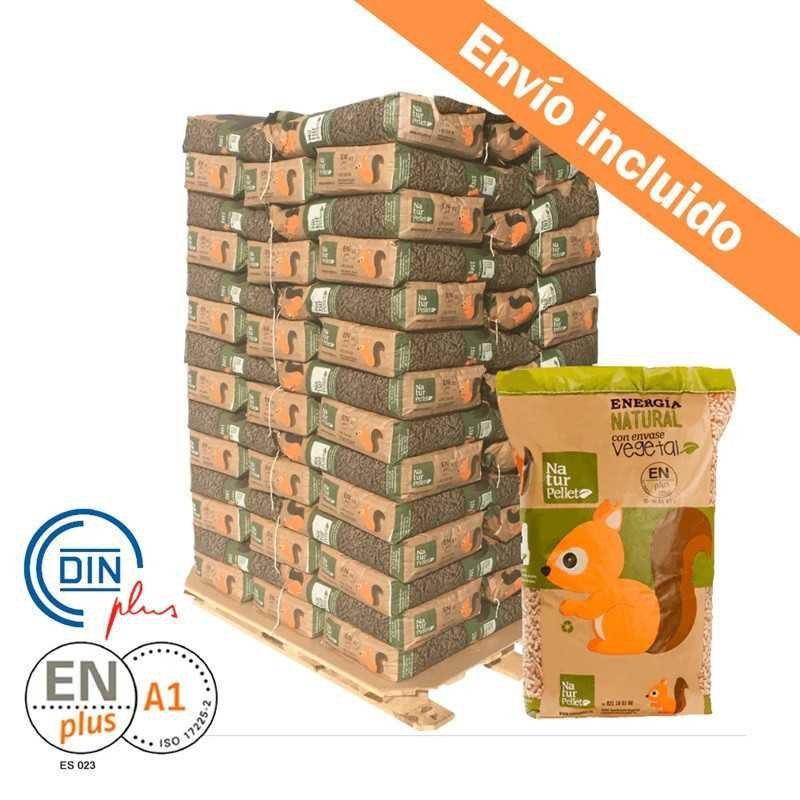 1 palette de 77 sacs certifiés DIN ENplus A1 de 15 kg